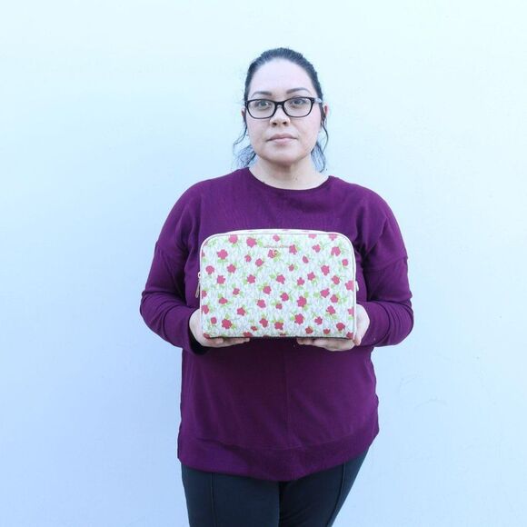 NWT Michael Kors Jet Set Floral Large Travel Organizer Pouch - Picture 2 of 16